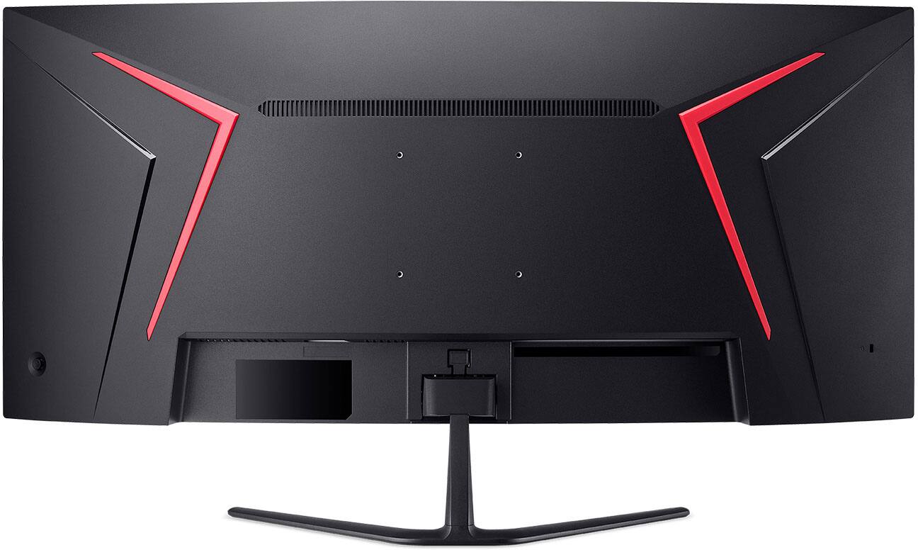 Alt View 8. Acer - Nitro ED340CUR Gaming 34” 1500R 21:9 Curved QHD 200Hz 1ms FreeSync Premium Gaming Monitor with HDR10 (DisplayPort, HDMI) - Black.