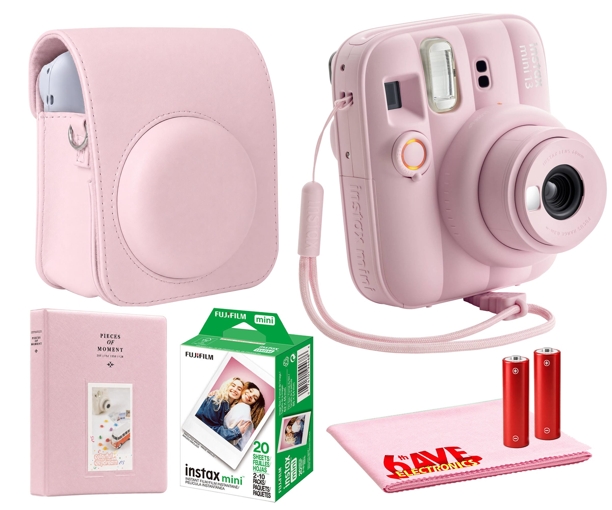 Fujifilm - INSTAX MINI 13 Instant Film Camera (Candy Pink) + INSTAX MINI Film + More