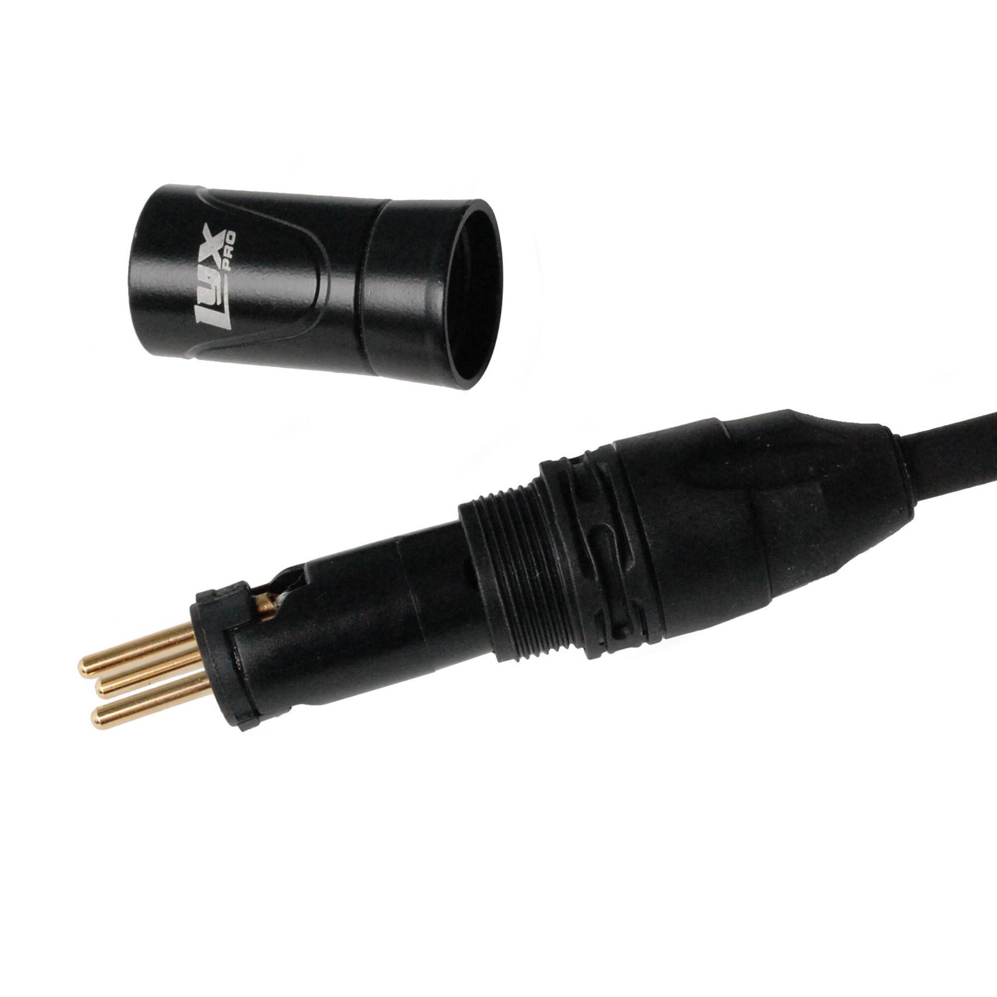 Alt View 2. Lyxpro - 10 ft Male XLR to 1/4" TRS, Star Quad Microphone Cable with High End Sound Clarity - Black - Black.