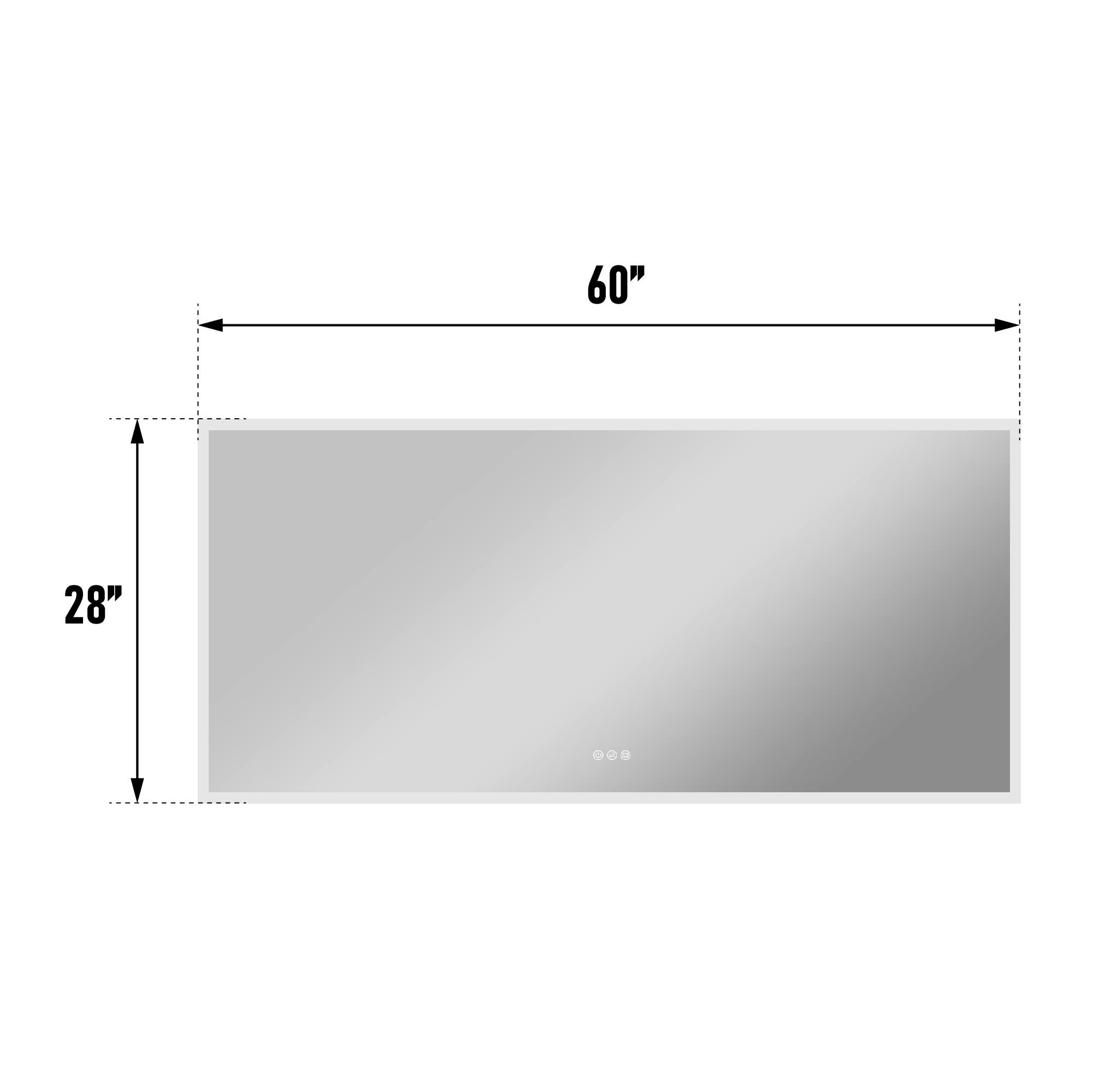60" x 28"