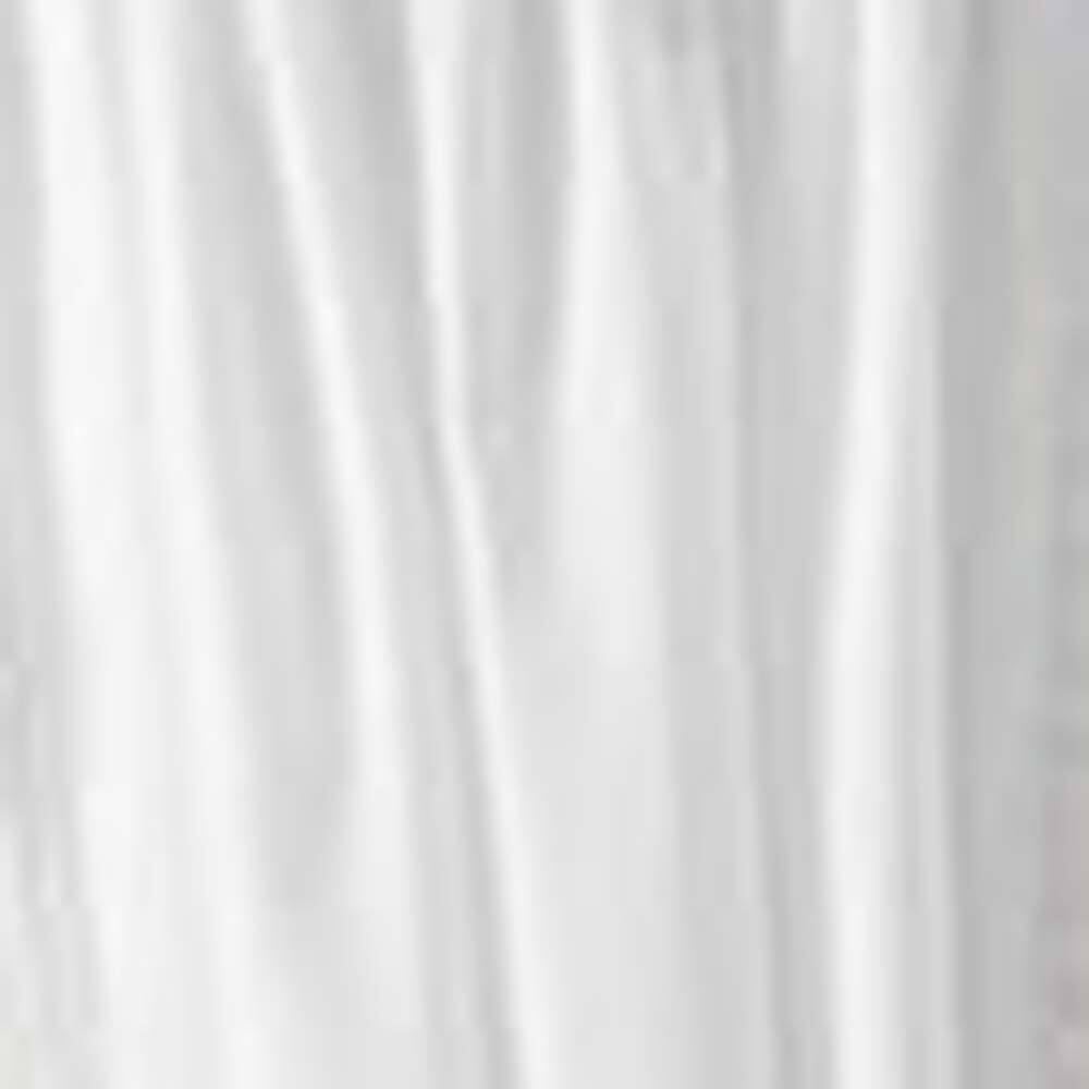 Left. Ellis Curtain - Ellis Intricate Brush Fringe Sewn on Inside Edge and Bottom 1.5" Rod Pocket Tailored Pair 80"x63" W/Ties White - White.