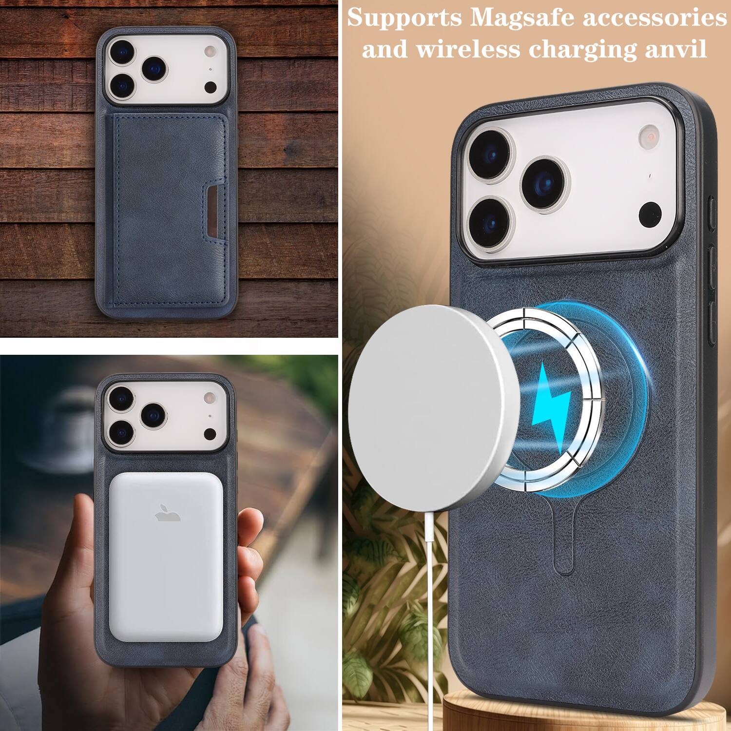 Supports MagSafe accessories and wireless charging anvil