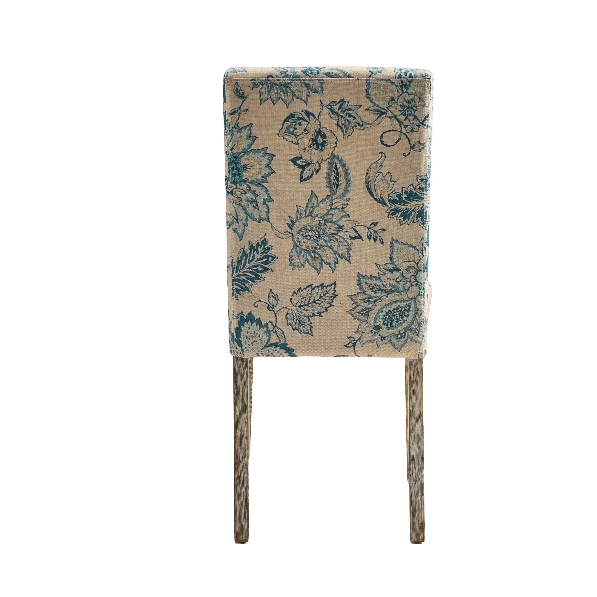 Alt View 2. FERPIT - FERPIT 2 Pack Stylish Modern Upholstered Dining Chairs, Flower - Flower.