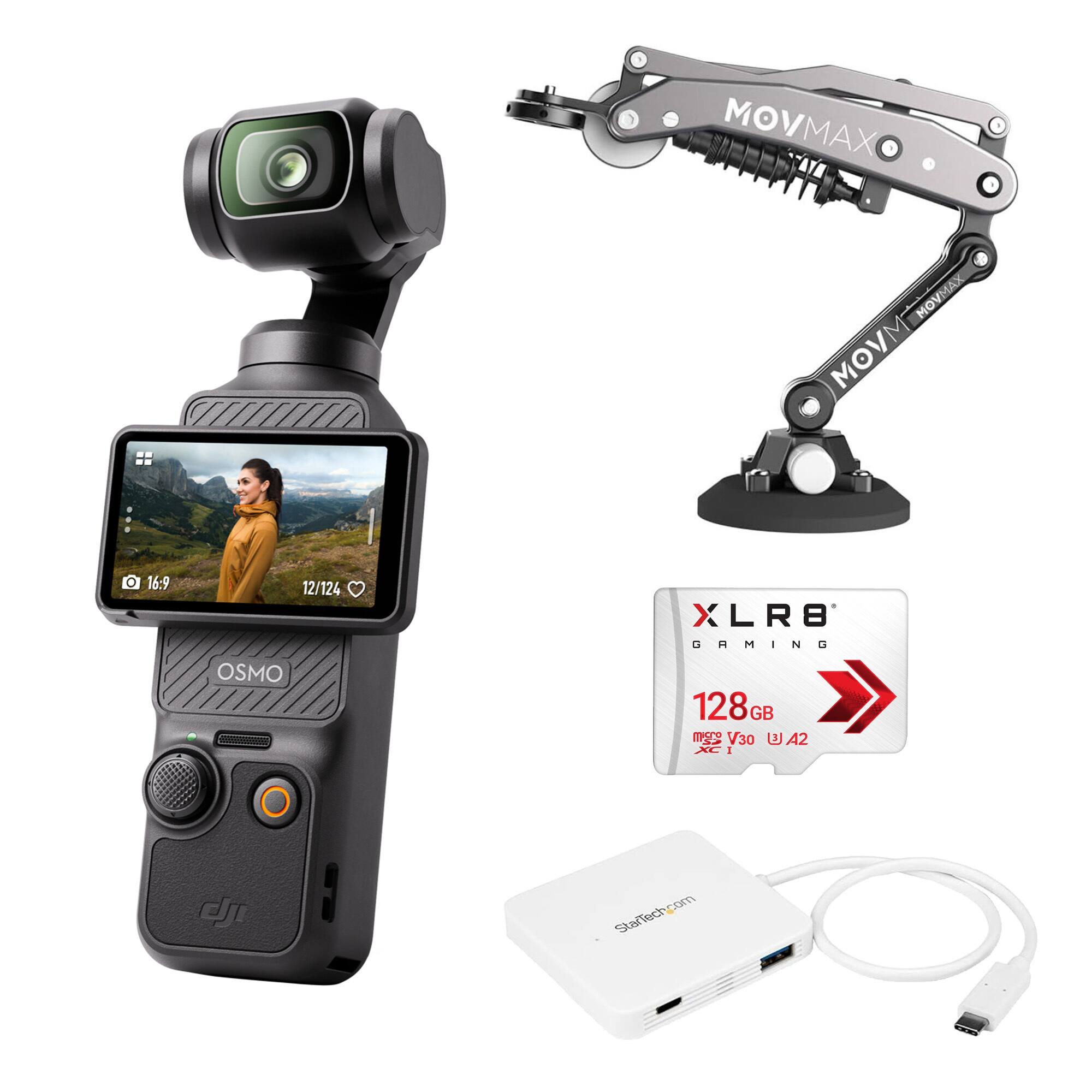 Osmo Pocket 3 with Movmax Blade Arm for DJI Pocket 3, Insta 360, Mobile Phone bundle