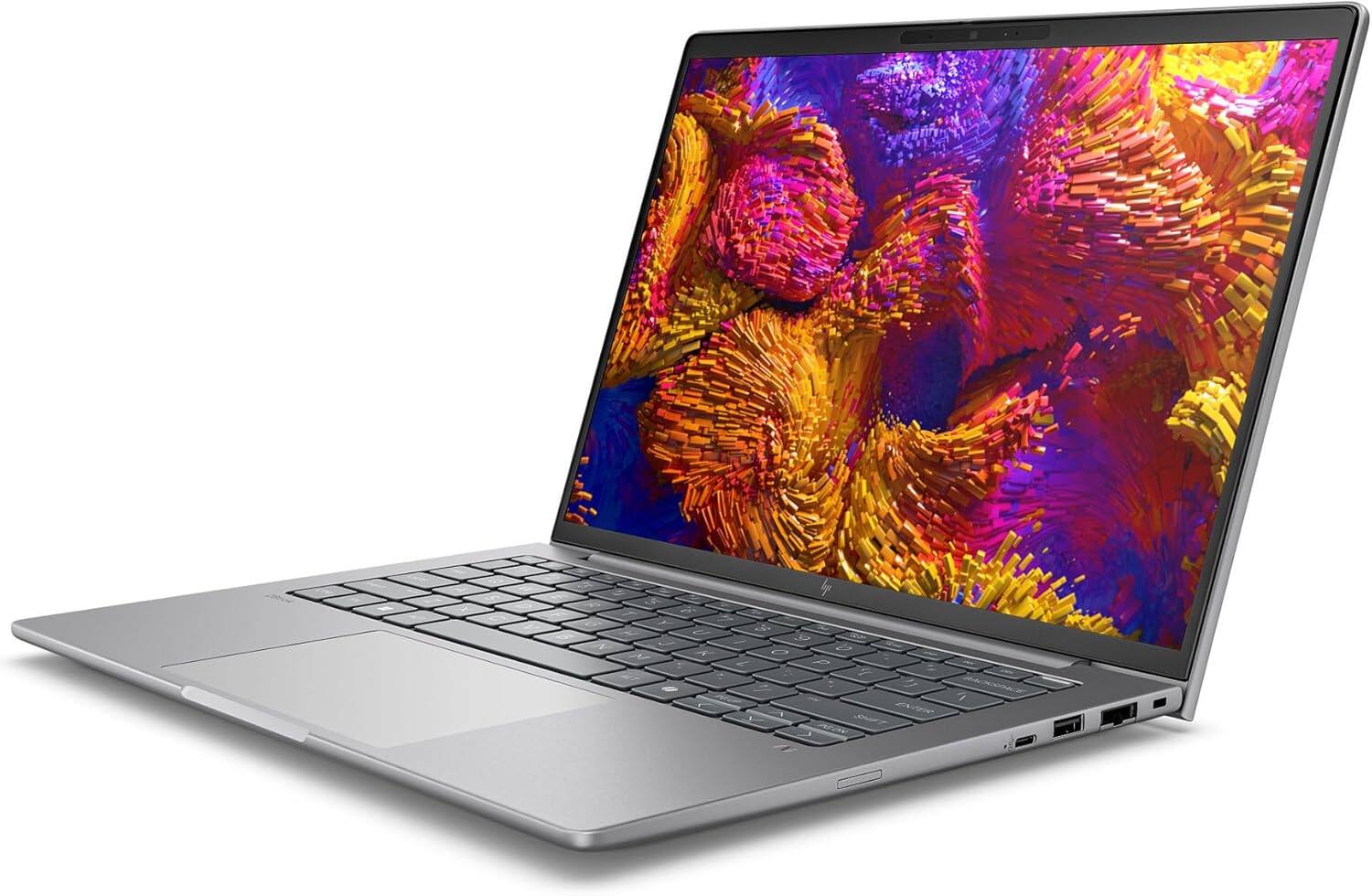 Alt View 8. HP - ZBook 8 G1ak 14" Touchscreen Mobile Workstation AI Laptop - Ryzen AI 7 PRO 350 - 32GB Memory - 1TB SSD - Win 11 Pro - Meteor Silver.