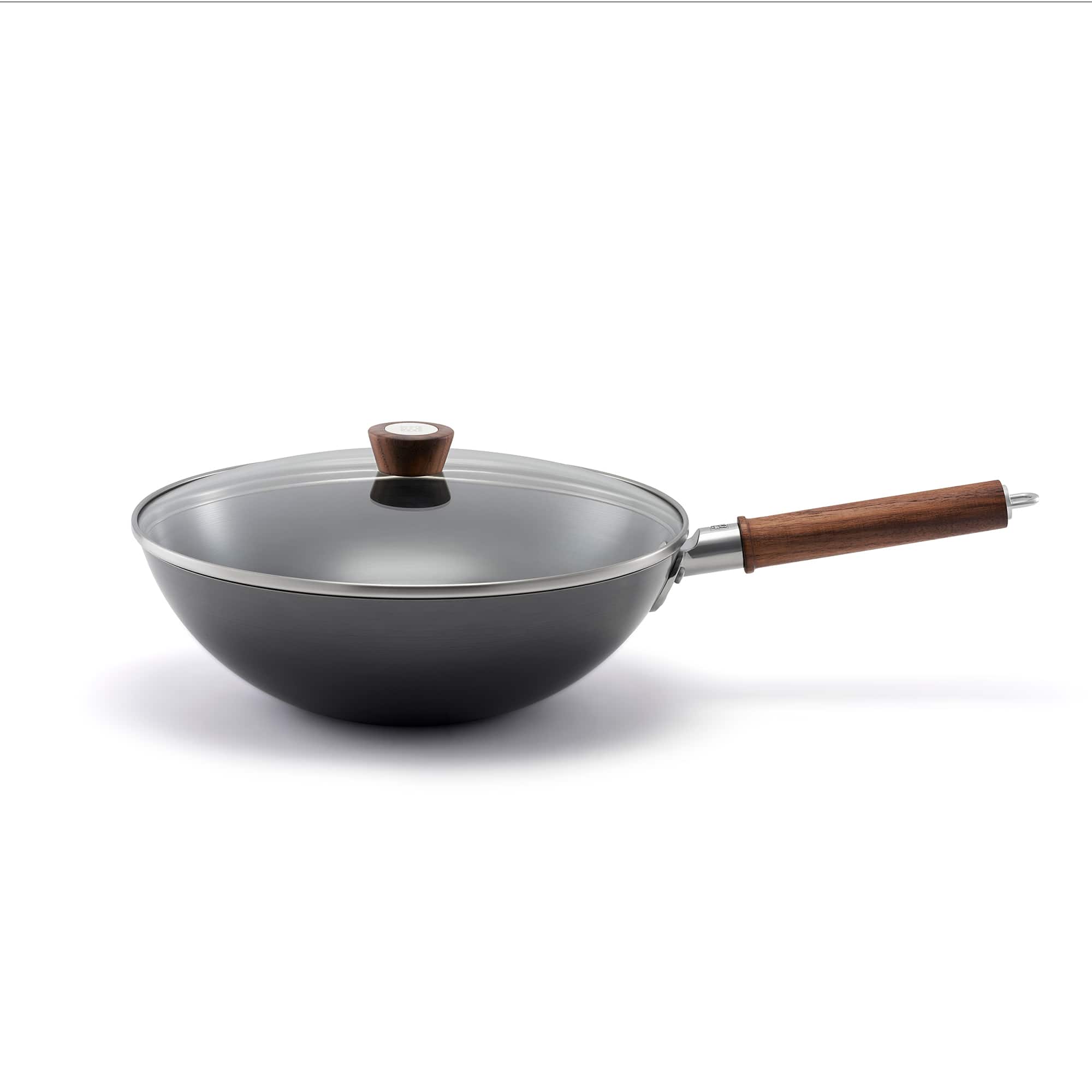 ZWILLING - Dragon 12-inch Carbon Steel Wok with Lid - Black
