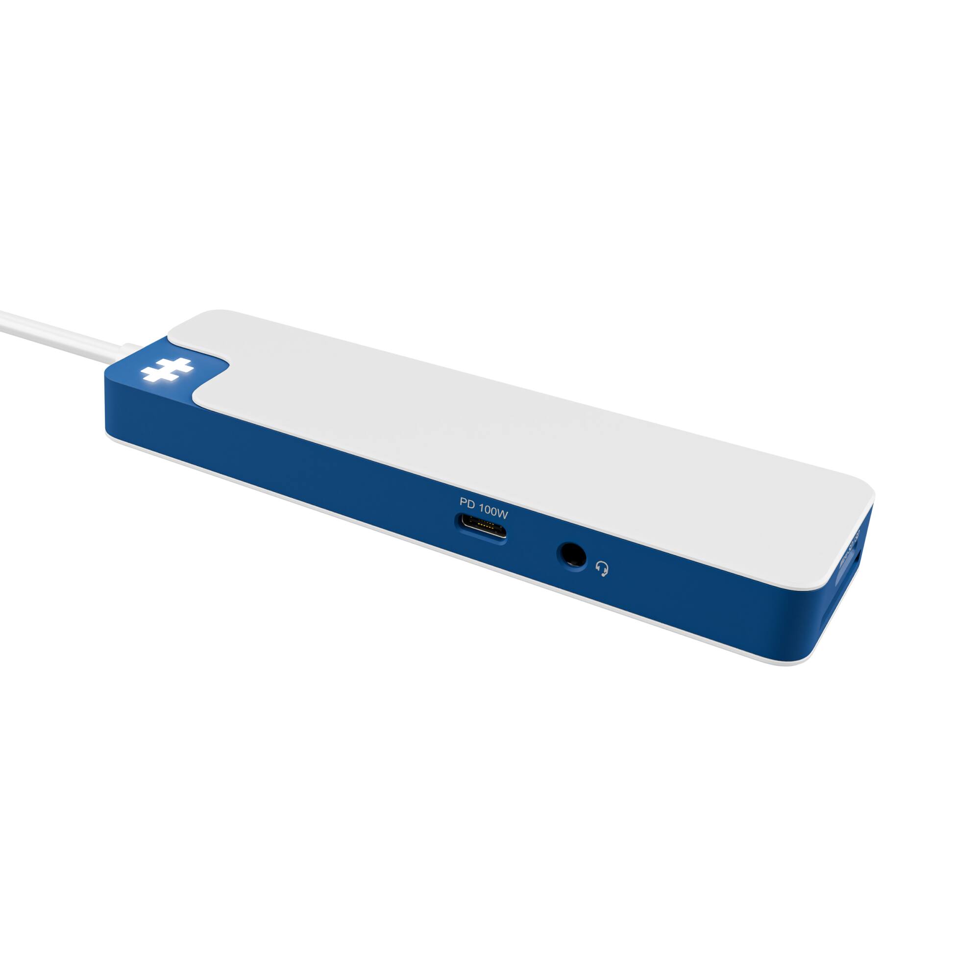 Back. Hyper - HyperDrive Flex 8 Port USB-C Hub - Blue.