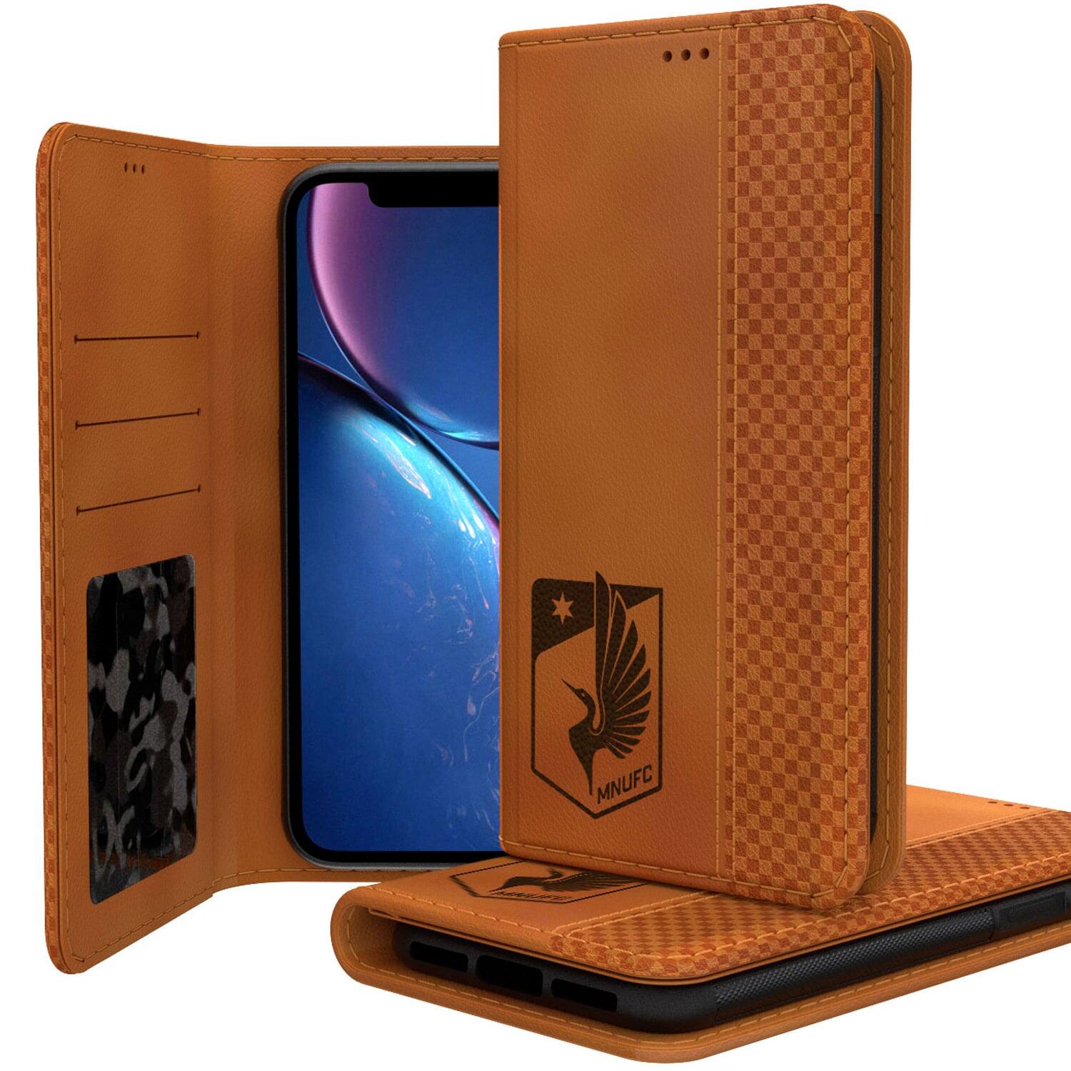 Alt View 3. Keyscaper - Minnesota United FC iPhone Folio Burn Case - 12/12 Pro - Multicolor.