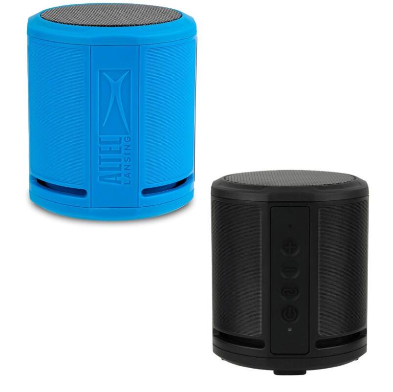 Altec Lansing - HydraOrbit EverythingProof Bluetooth Speaker 2-Pack, Blue/Black - Blue, Black