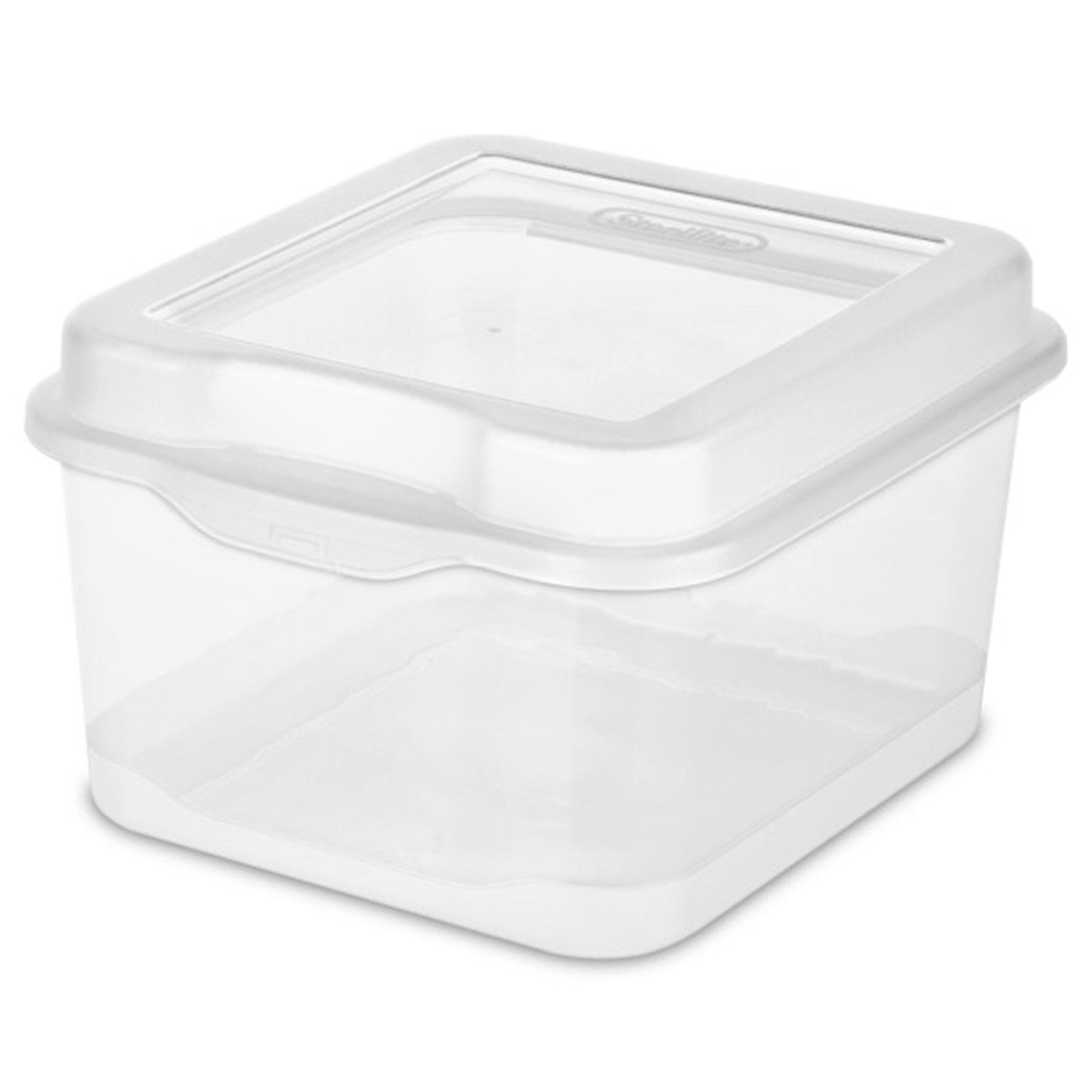 Front. Sterilite - Sterilite Clear Plastic Flip Top Latching Storage Box Container w/ Lid (36 Pack).