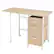 Alt View 18. Costway - Folding Laptop Desk with Three Drawers - Natural.