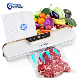 VAVSEA - Sealer with 4 Modes and 10-Piece Bag Starter Kit - White