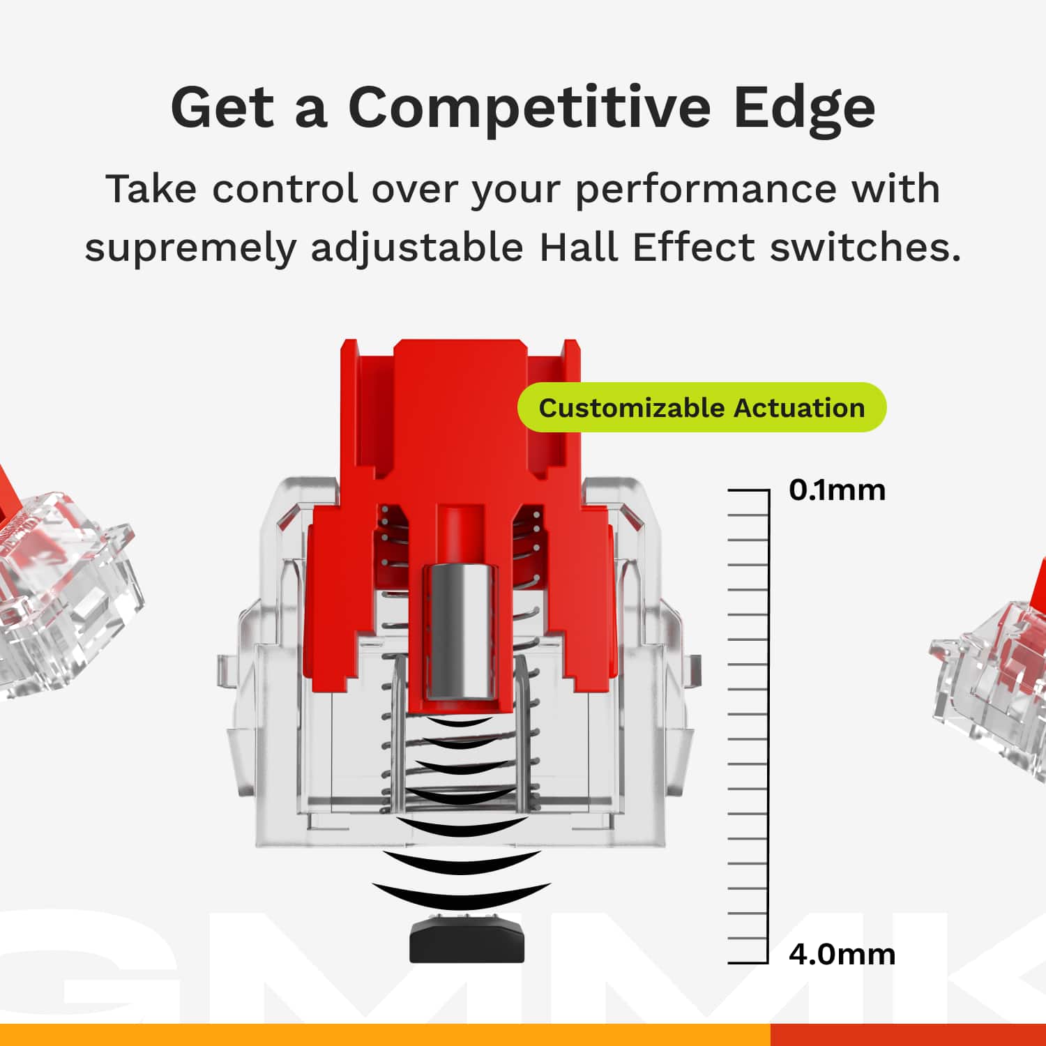 Get a Competitive Edge: Take control over your performance with supremely adjustable Hall Effect switches. Customizable Actuation: 0.1mm to 4.0mm.