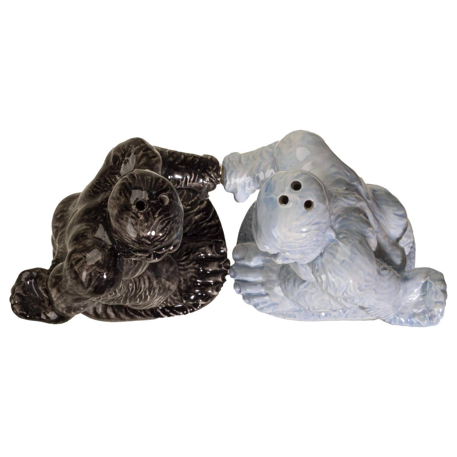 Alt View 2. Pacific Trading - Big Foot Ceramic Magnetic Salt and Pepper Shakers Set - Multicolor.