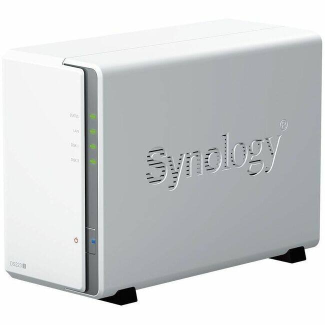 STATUS  
LAN  
DISK 1  
DISK 2  

Synology DS223