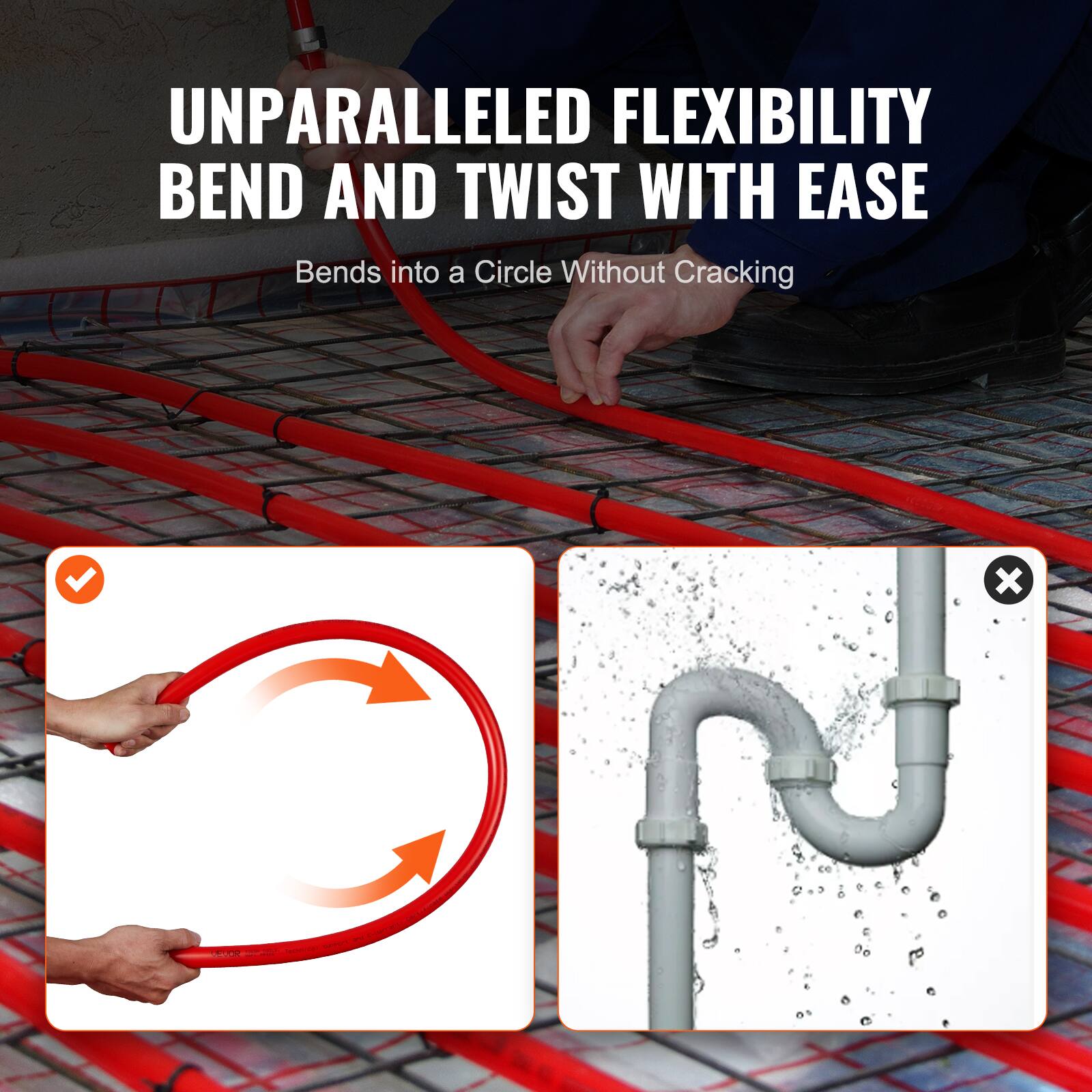 UNPARALLELED FLEXIBILITY  
BEND AND TWIST WITH EASE  
Bends into a Circle Without Cracking