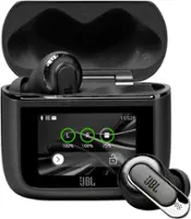 JBL - Tour Pro 3 True Wireless Noise Cancelling Earbuds - Black - Front_Zoom