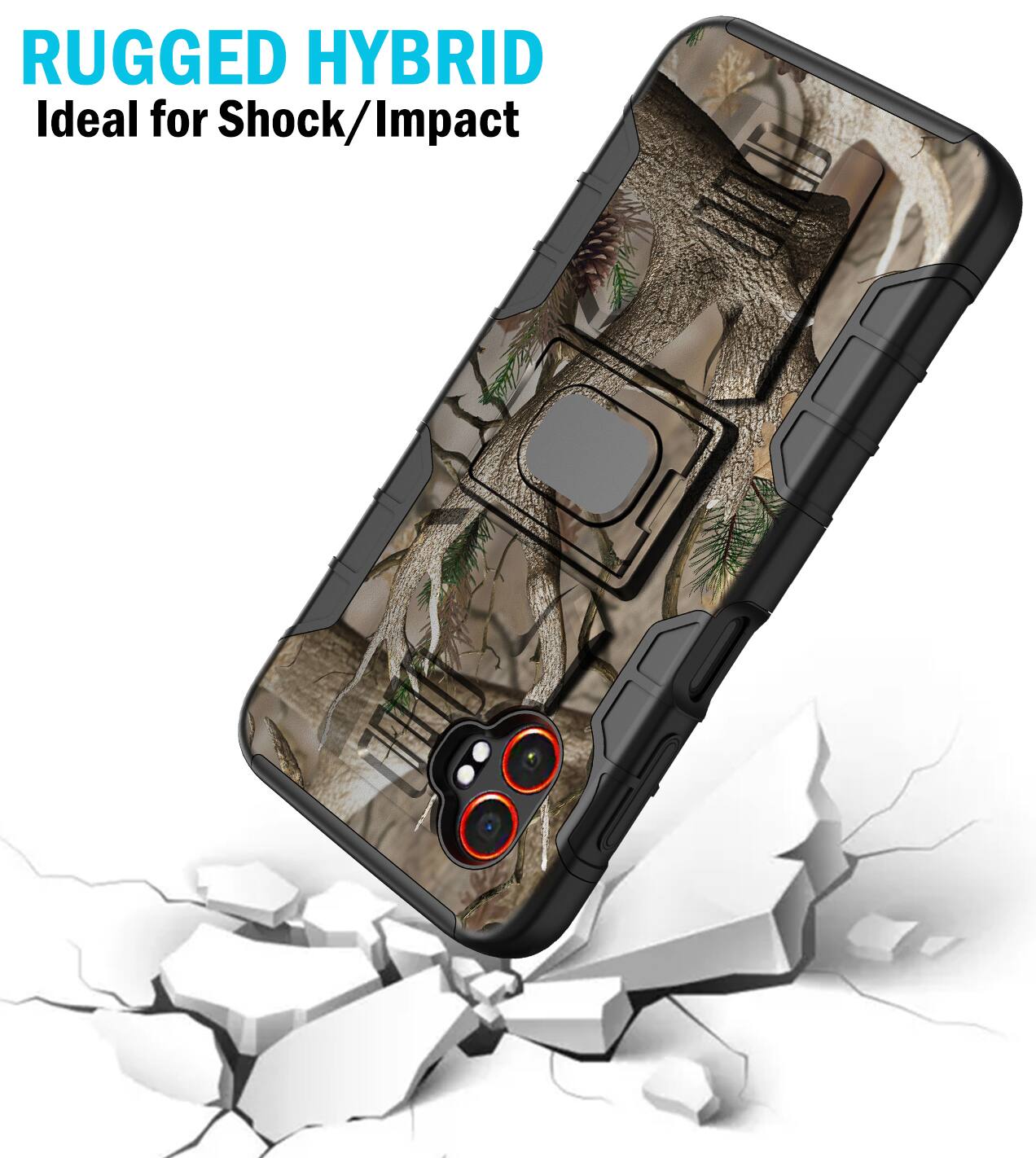 Nakedcellphone Combo for Samsung Galaxy XCover 7 Pro Rugged Phone Case ...