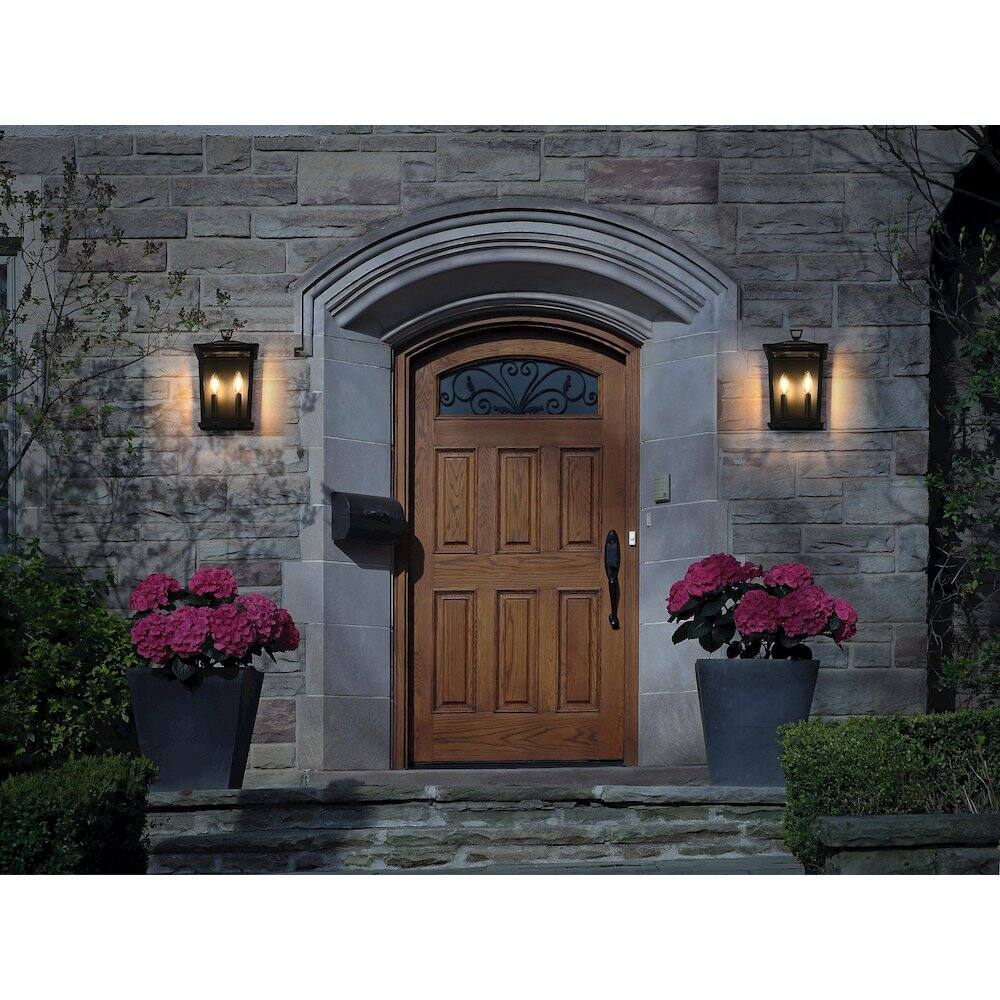 Alt View 4. Elegant Lighting - Richmond 7 inch Outdoor Pendant in Black - Black.