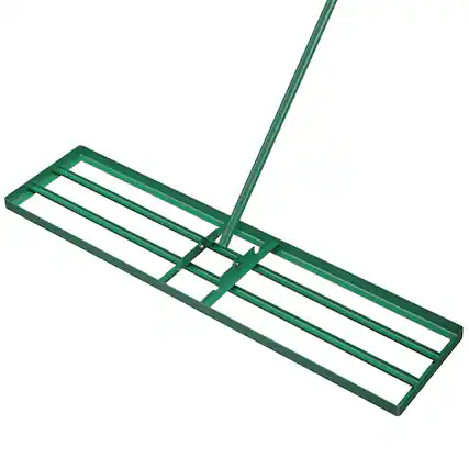 Front. Costway - Costway Lawn Leveling Rake 42'' x 10'' Level Lawn Tool for Garden Backyard Lawn - Green.