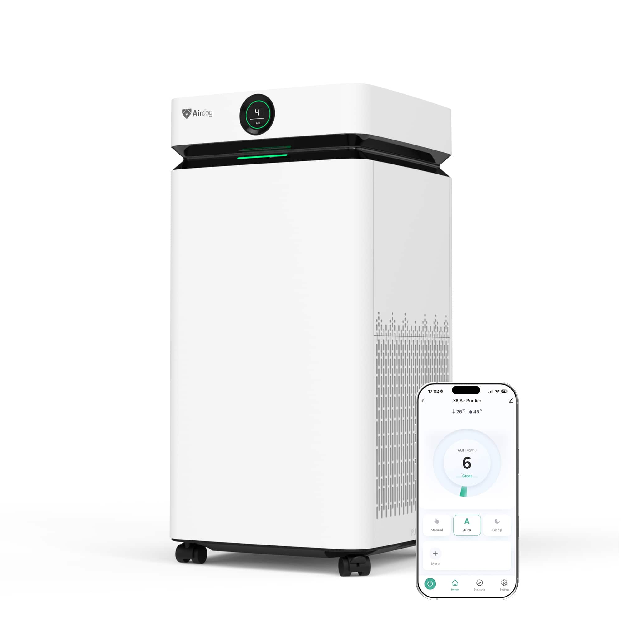 Airdog X8 Air Purifier with Washable Filter, Covers 4035 sq ft