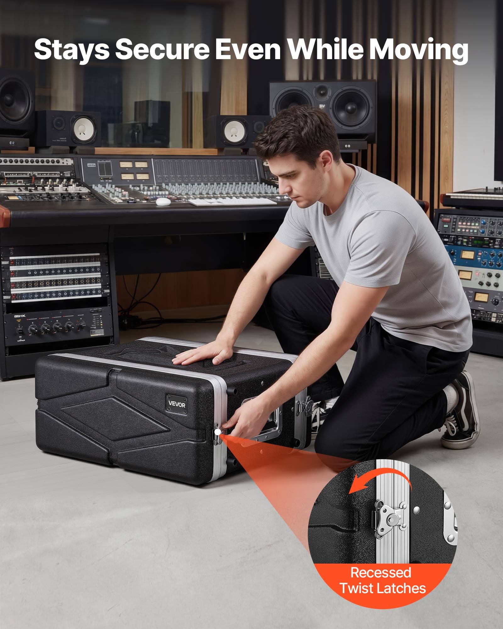 Stays Secure Even While Moving

RIESN - VEVOR Recessed Twist Latches