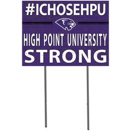 Jardine - High Point Panthers 18" x 24" Yard Sign - Purple