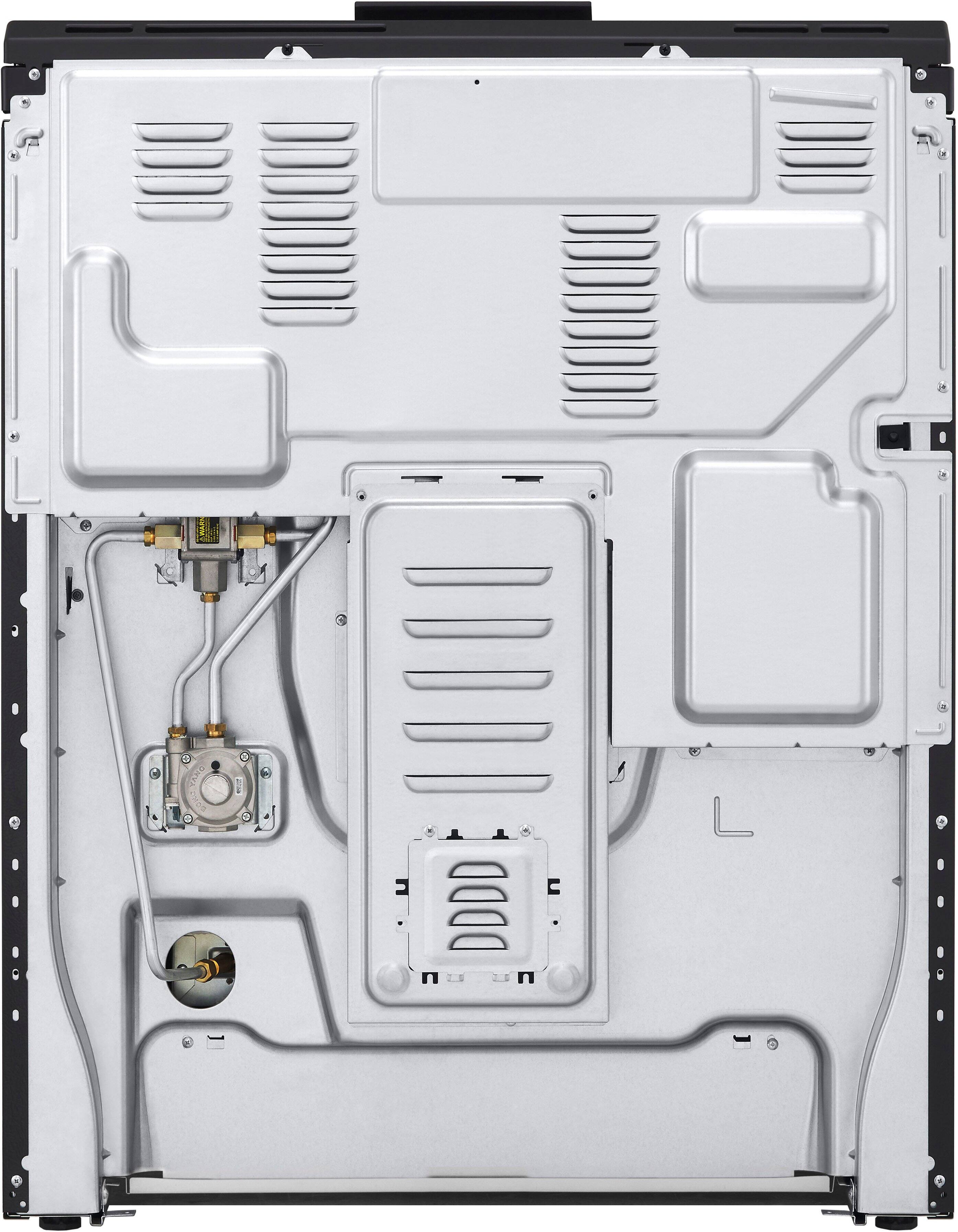 Alt View 25. LG - 5.8 Cu. Ft. Slide-In Gas True Convection Smart Range with EasyClean, Air Fry and UltraHeat 20K Burner - PrintProof Stainless Steel.