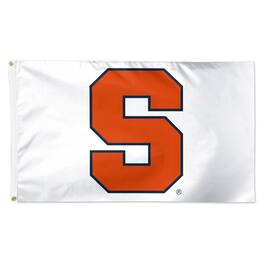 WinCraft - Syracuse Orange 3' x 5' Single-Sided Vibrant Deluxe Flag - White