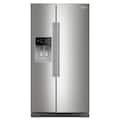 Maytag - 36 in. Wide 29 cu. ft. Side-by-Side Built-in Refrigerator with Arctic Blue Interior - Stainless Steel