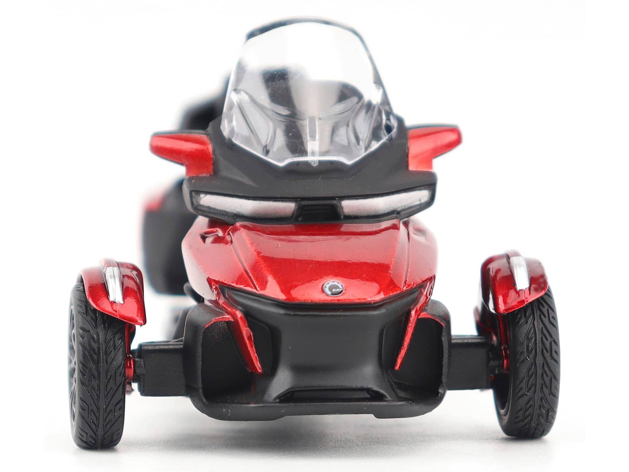 Alt View 3. BRP Models - Can-Am Spyder RT Limited 3-Wheel Motorcycle Deep Marsala Red Metallic with Driver Figure 1/32 Model by BRP Models.
