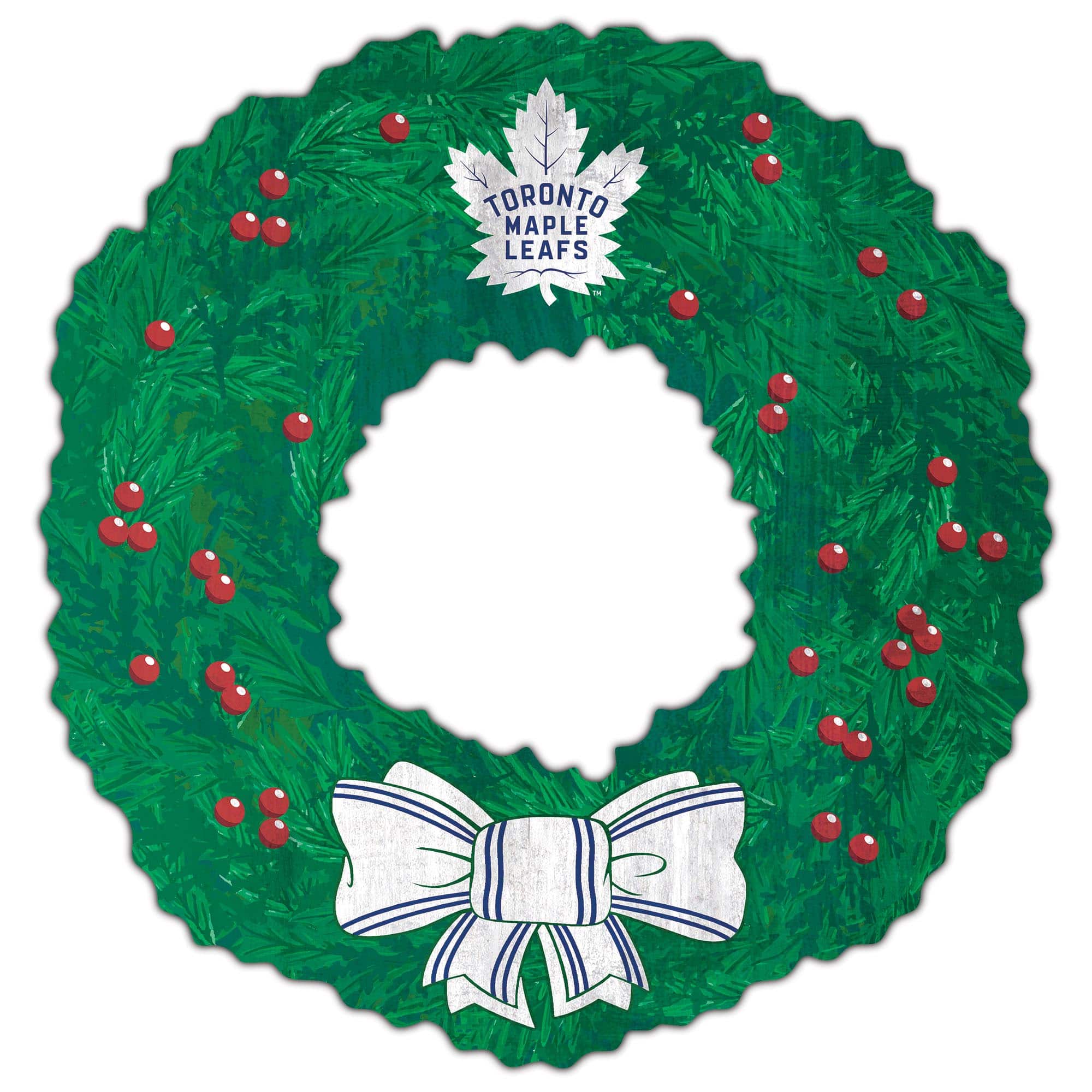 Fan Creations - Toronto Maple Leafs 16'' Team Wreath Sign - Green