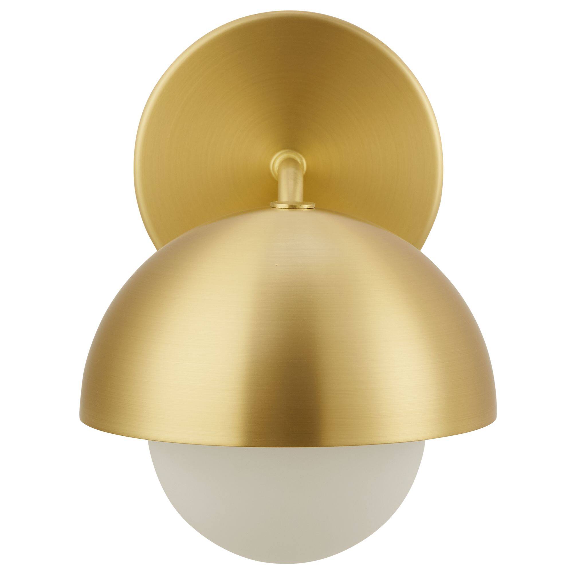 Alt View 4. Modway - Eclipse Globe Wall Sconce by Modway - Brass.