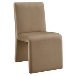 Emory Upholstered Performance Velvet Dining Side Chair by Modway - Brown