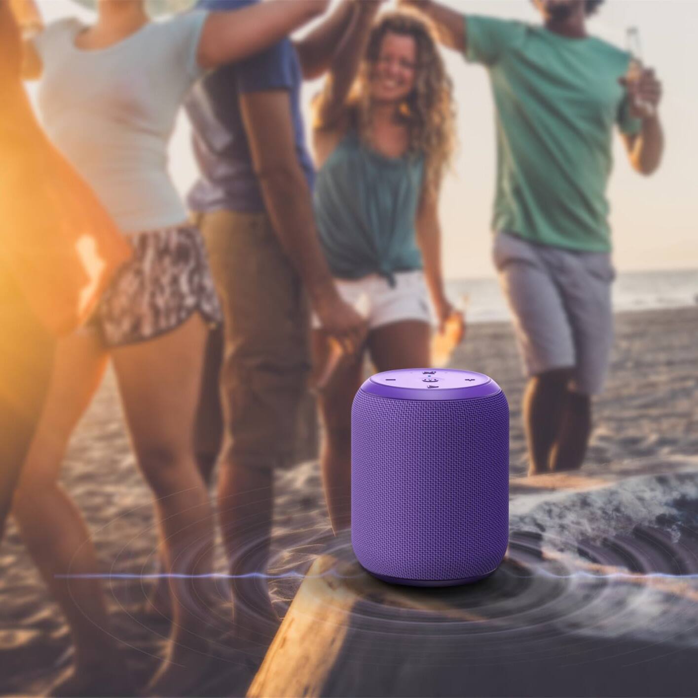 Alt View 1. Dazzed Corner - Bluetooth Speakers, Portable Wireless Speaker - Purple.
