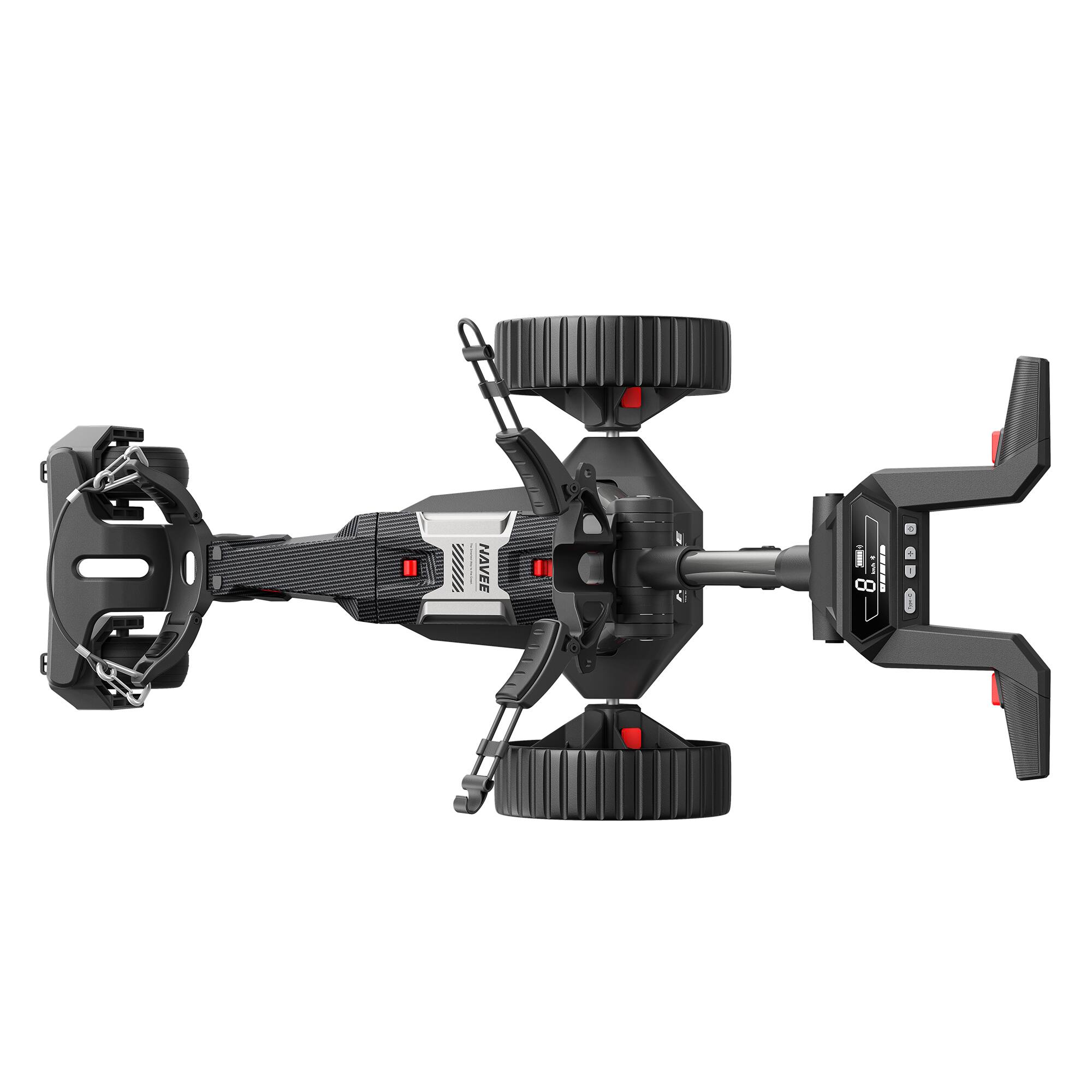 Alt View 9. NAVEE - Birdie 3X Electric Golf Cart with Follow Me, 36 Hole Max Range, Dual Motor Assist, Remote, Foldable - Black.