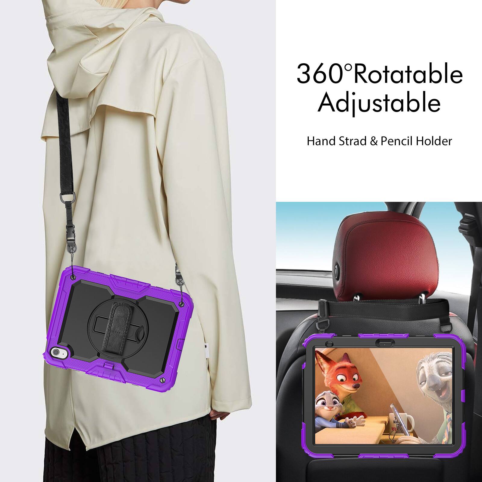 360° Rotatable Adjustable Hand Strad & Pencil Holder