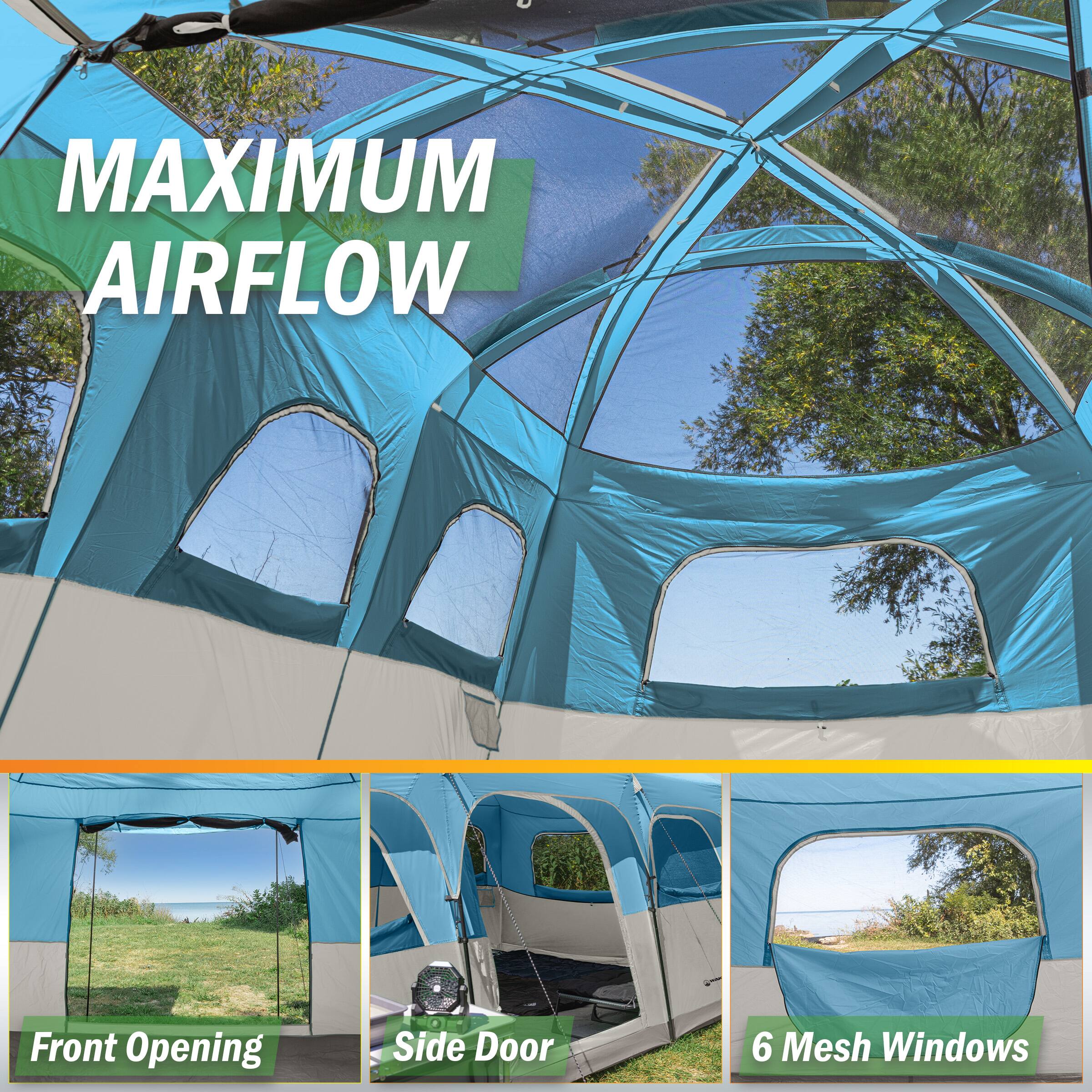 MAXIMUM AIRFLOW  
Front Opening Side Door 6 Mesh Windows