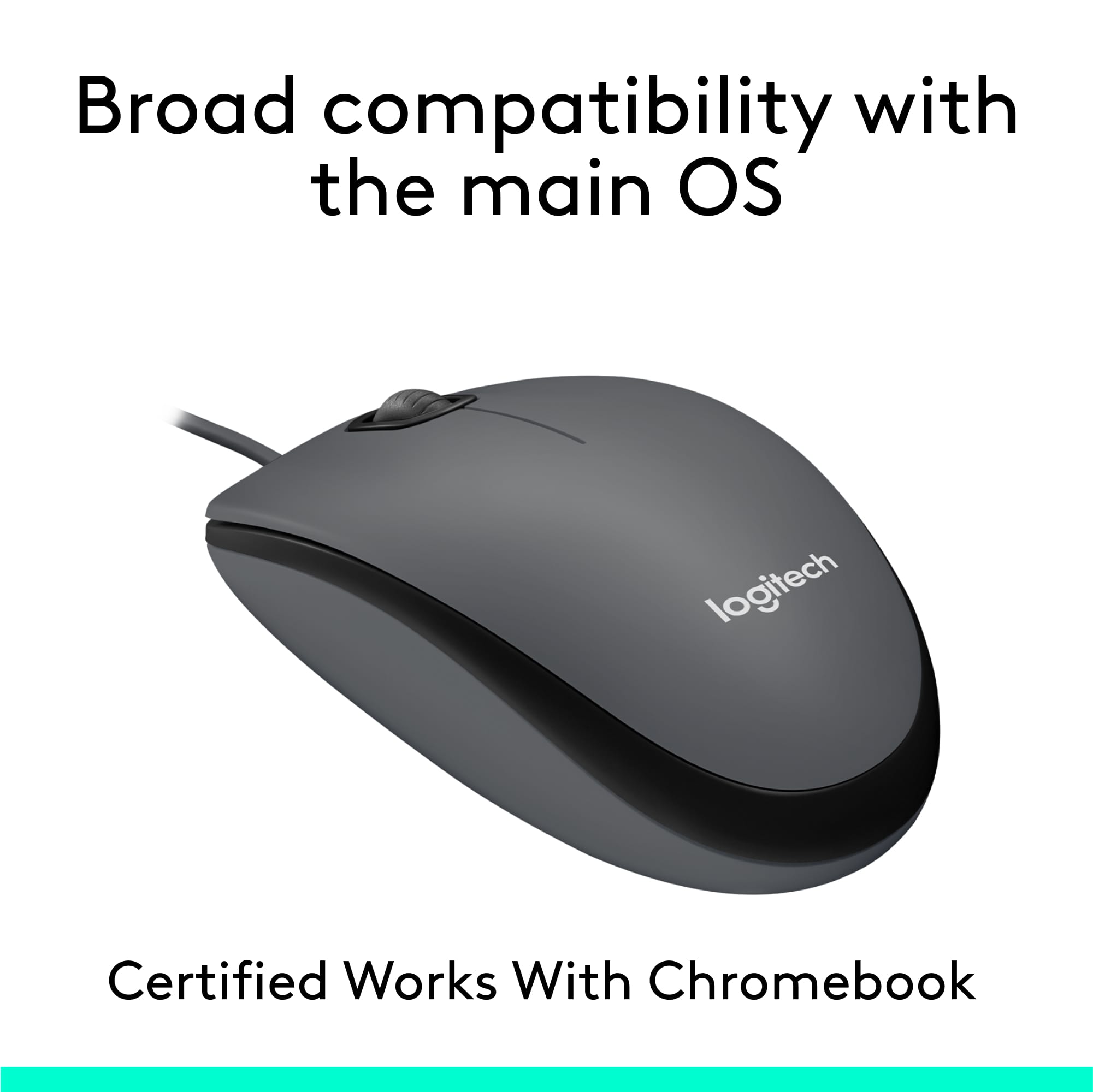 Broad compatibility with the main OS logitech Certified Works With Chromebook