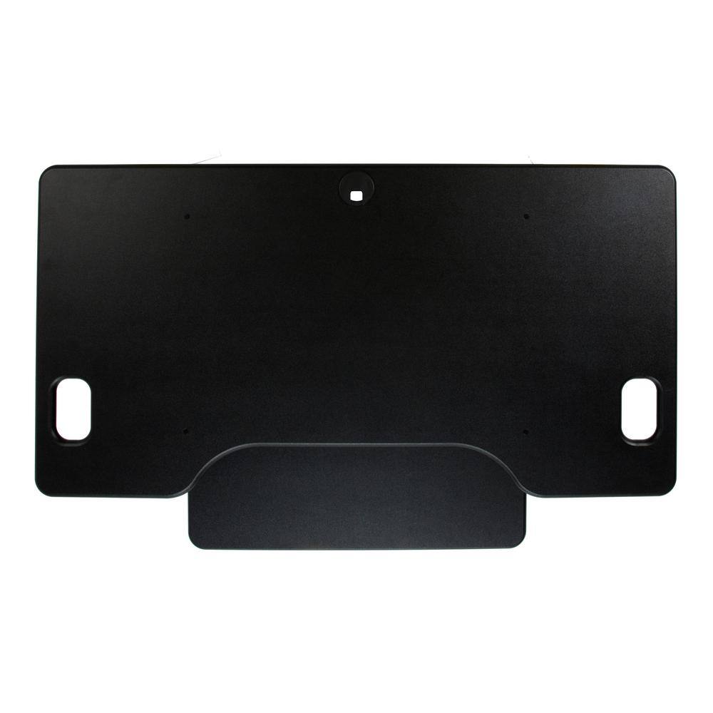 Angle. Rocelco - Rocelco 46" Large Height Adjustable Standing Desk - Black.