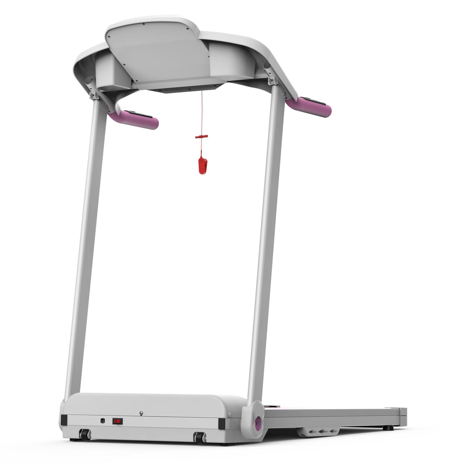 Alt View 10. Tiramisubest - 2.5HP Foldable Electric Treadmill for Home Gym, Max 265 LBS Capacity - White|Pink.