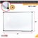 Alt View Zoom 20. Floortex - Viztex Lacquered Steel Magnetic Dry Erase Board with an Aluminium Frame - 36'' x 48'' - White.