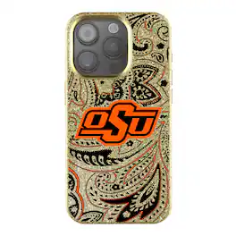 Keyscaper - NCAA - Oklahoma State Cowboys Paisley Bling iPhone Case - 15 - Gold