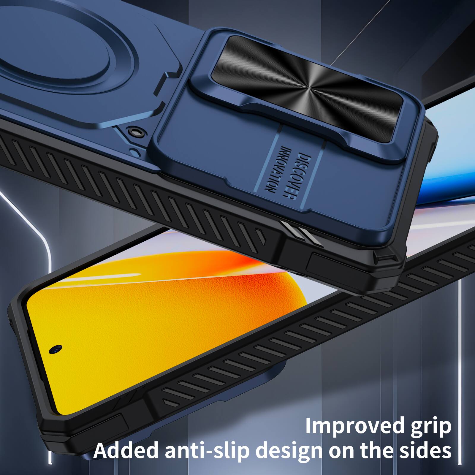 INNOVATION DISCOVER

Improved grip
Added anti-slip design on the sides