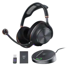Front. Turtle Beach - Stealth Pro II Multiplatform Wireless Over-Ear Gaming Headset for Windows, PlayStation 5, PlayStation 4, & Mobile - Black.