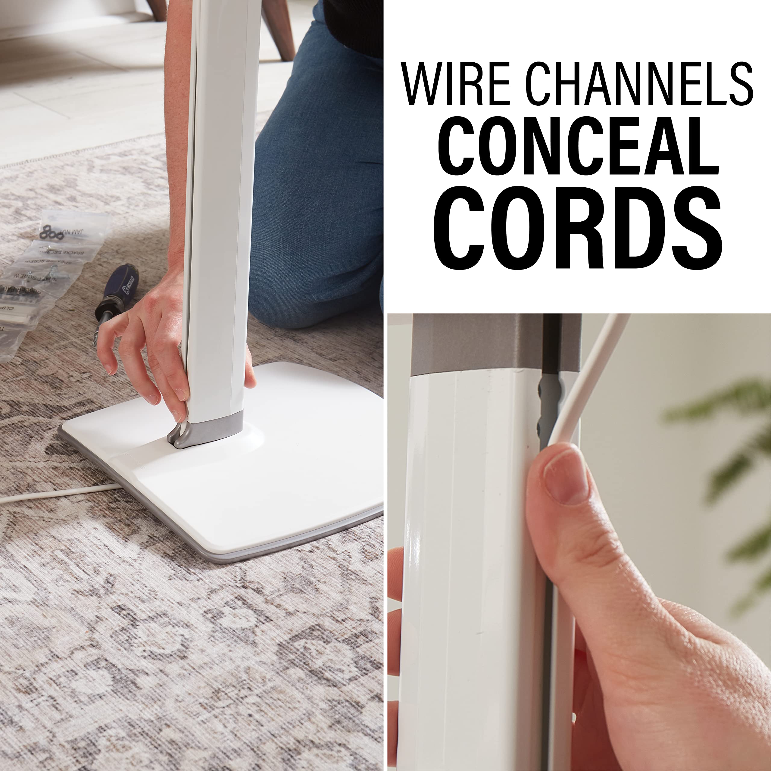 WIRE CHANNELS CONCEAL CORDS