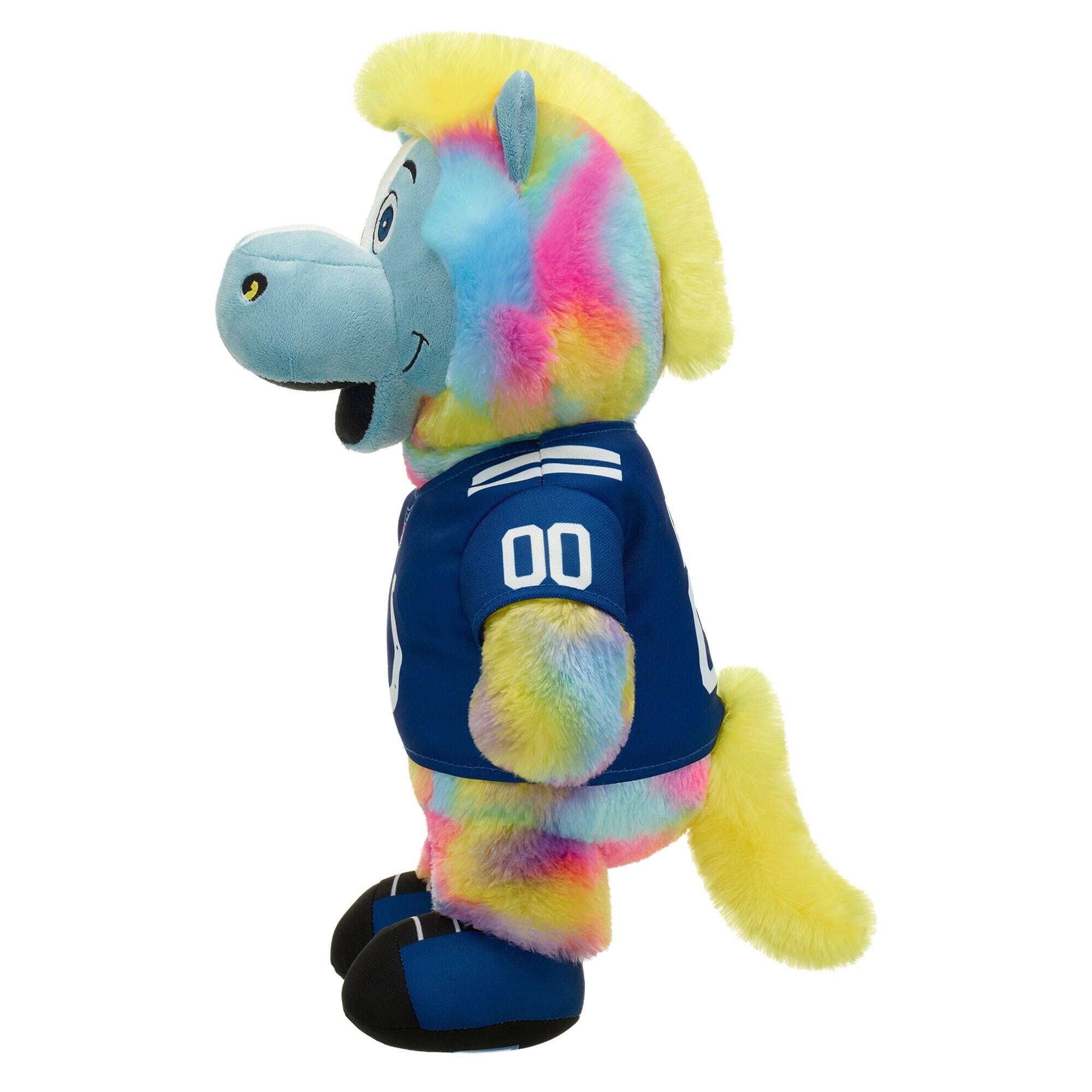 Alt View 1. Build-A-Bear - Indianapolis Colts Tie-Dye Mascot-Plush - Multicolor.