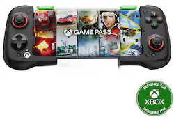 GameSir - X4 Aileron Bluetooth Mobile Gamepad with Xbox Authorization, Hall Effect Joystick, and Portable Joycon Design - Black - Front_Zoom