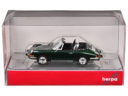 Porsche 911 Targa 1/87 (HO) Plastic Model Car by Promotex - Green Metallic