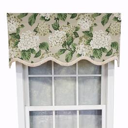 RLF Home - Luxurious Modern Design Classic Summer Wind Provance Style Window Valance 50" x 16" - Taupe